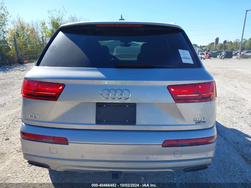 2018 Audi Q7 3.0T Premium VIN: WA1LAAF79JD044121 Lot: 40466482