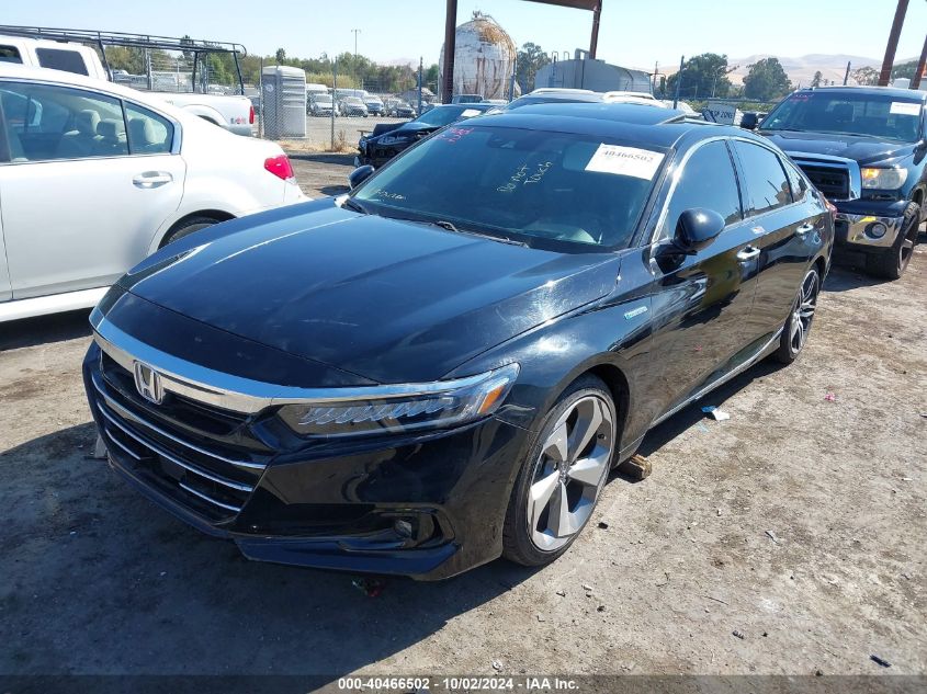 2022 Honda Accord Hybrid Touring VIN: 1HGCV3F99NA009028 Lot: 40466502