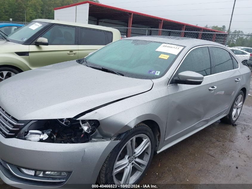 1VWCM7A37CC080125 2012 Volkswagen Passat 3.6L V6 Sel Premium