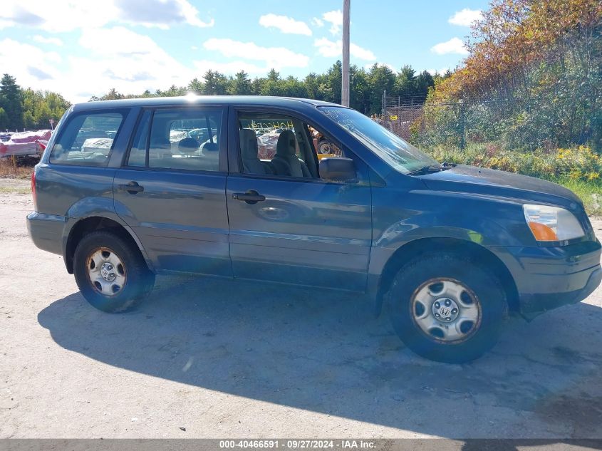 2005 Honda Pilot Lx VIN: 2HKYF18125H559693 Lot: 40466591