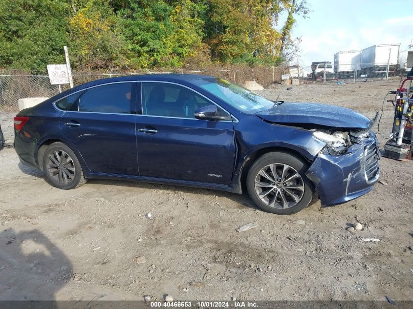 2018 Toyota Avalon Hybrid Hybrid/Plus/Xle Prem/Ltd VIN: 4T1BD1EB5JU063386 Lot: 40466653