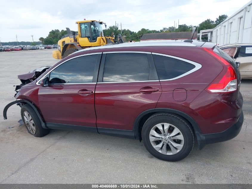 2013 Honda Cr-V Exl VIN: 5J6RM3H75DL011041 Lot: 40466669