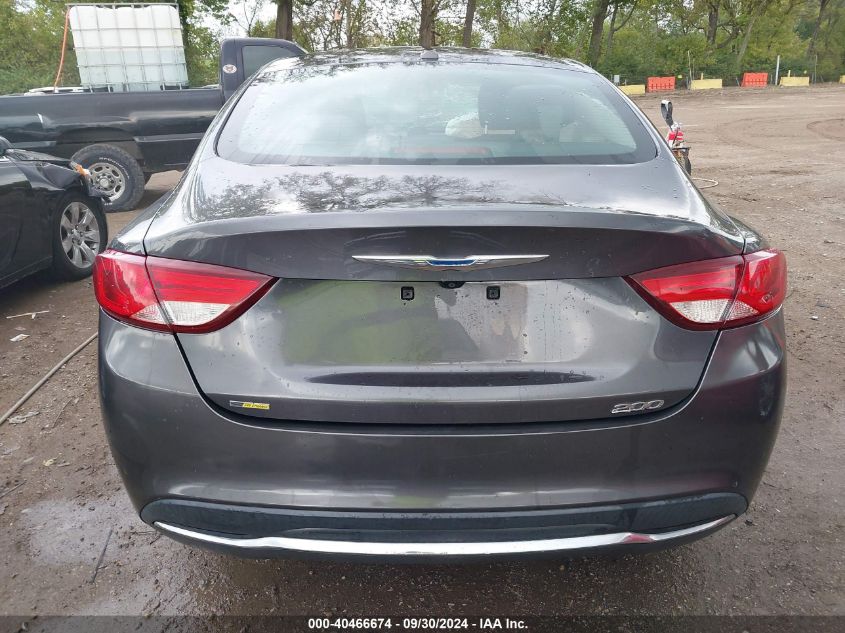 2015 Chrysler 200 Limited VIN: 1C3CCCABXFN612664 Lot: 40466674