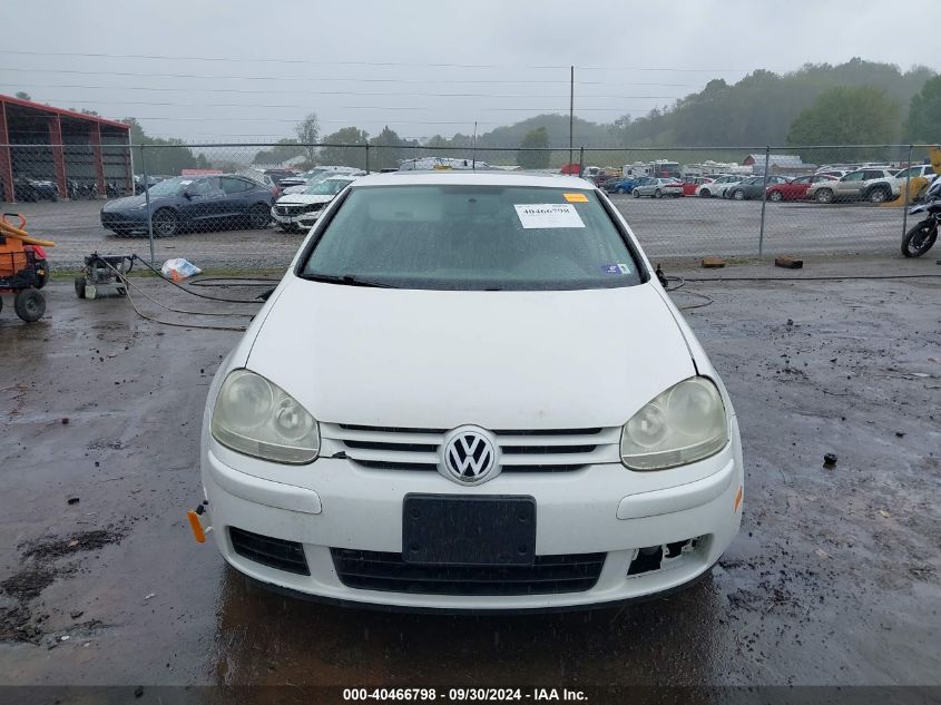 2007 Volkswagen Rabbit 4-Door VIN: WVWDR71K67W119890 Lot: 40466798