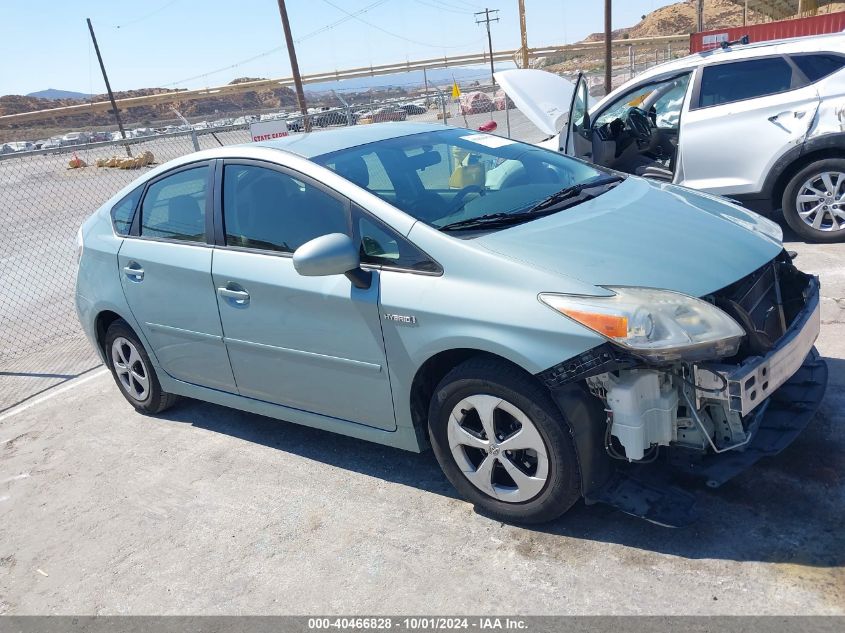 2013 Toyota Prius Three VIN: JTDKN3DU8D5641382 Lot: 40466828