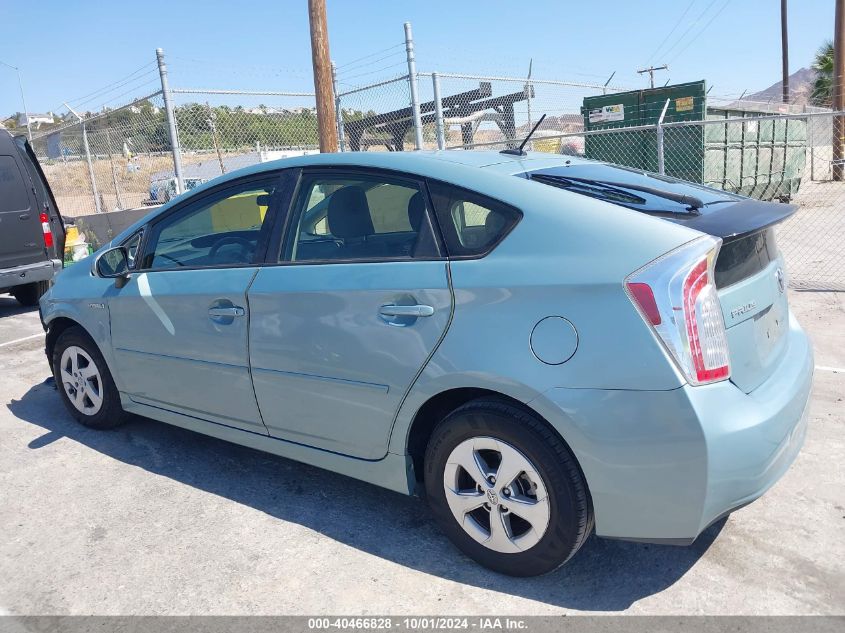 2013 Toyota Prius Three VIN: JTDKN3DU8D5641382 Lot: 40466828