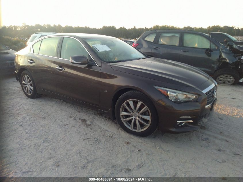 VIN JN1BV7AR0FM414576 2015 Infiniti Q50, Premium no.1