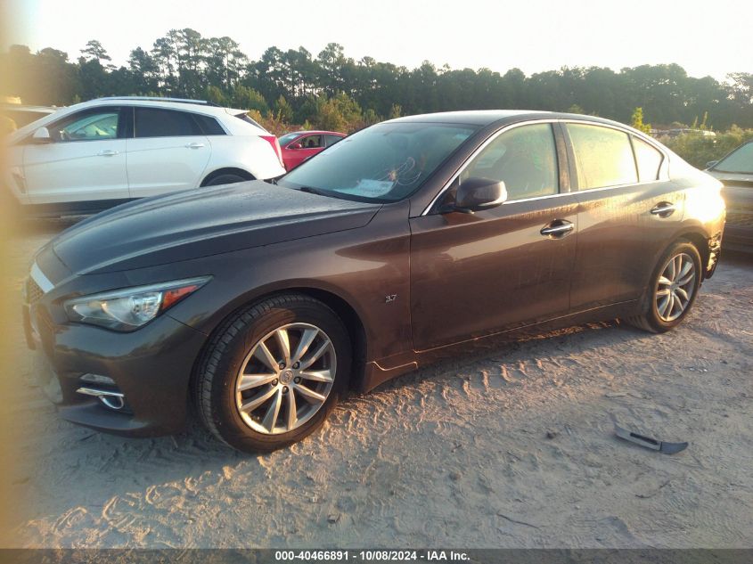 VIN JN1BV7AR0FM414576 2015 Infiniti Q50, Premium no.2