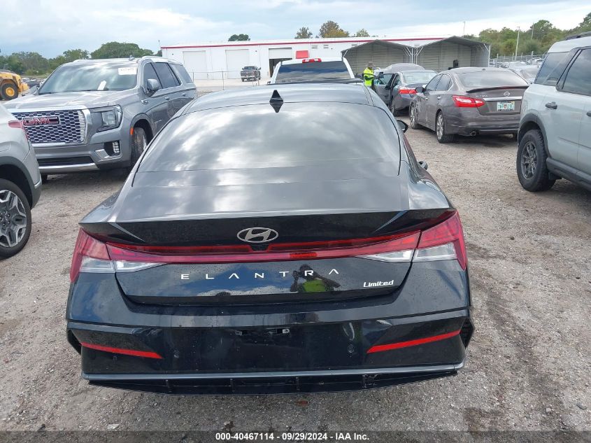 2024 Hyundai Elantra Limited VIN: KMHLP4DG3RU652166 Lot: 40467114