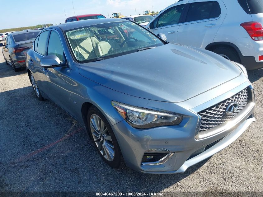 2018 Infiniti Q50 3.0T Luxe VIN: JN1EV7AP0JM358031 Lot: 40467209