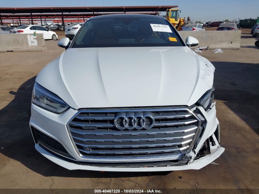 2018 Audi A5 2.0T Premium VIN: WAUENCF54JA128679 Lot: 40467225