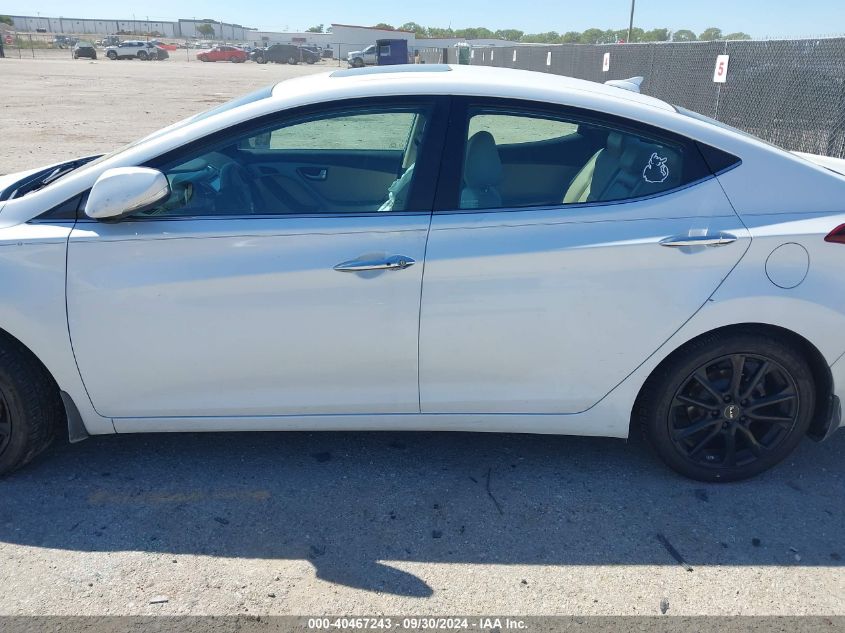 2015 Hyundai Elantra Limited VIN: 5NPDH4AE8FH596613 Lot: 40467243