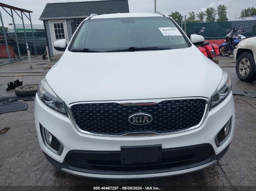 5XYPHDA55GG110894 2016 Kia Sorento 3.3L Ex