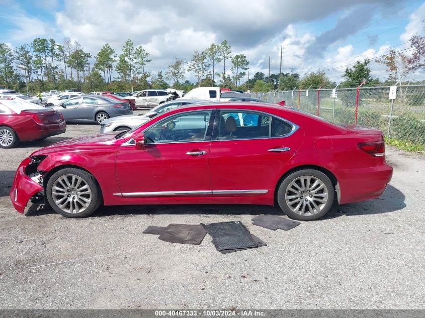 2013 Lexus Ls 460 VIN: JTHBL5EF1D5118902 Lot: 40467333