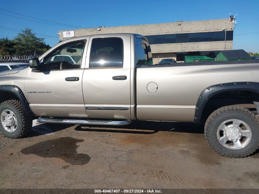 2003 Dodge Ram 2500 Slt/Laramie/St VIN: 3D7KU28C33G819601 Lot: 40467407