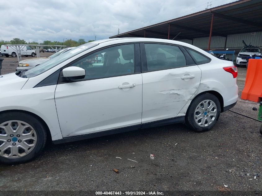 2012 Ford Focus Se VIN: 1FAHP3F27CL344183 Lot: 40467443