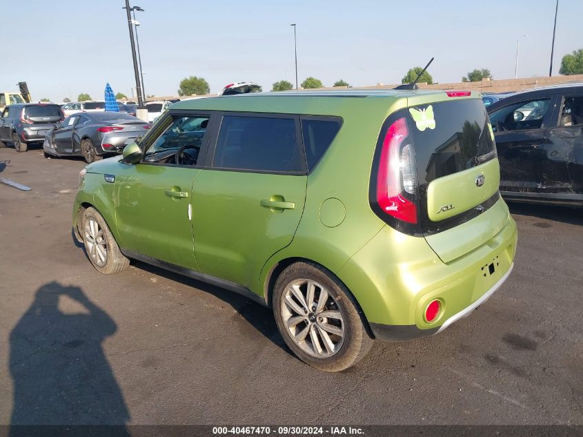 2017 Kia Soul + VIN: KNDJP3A54H7878688 Lot: 40467470