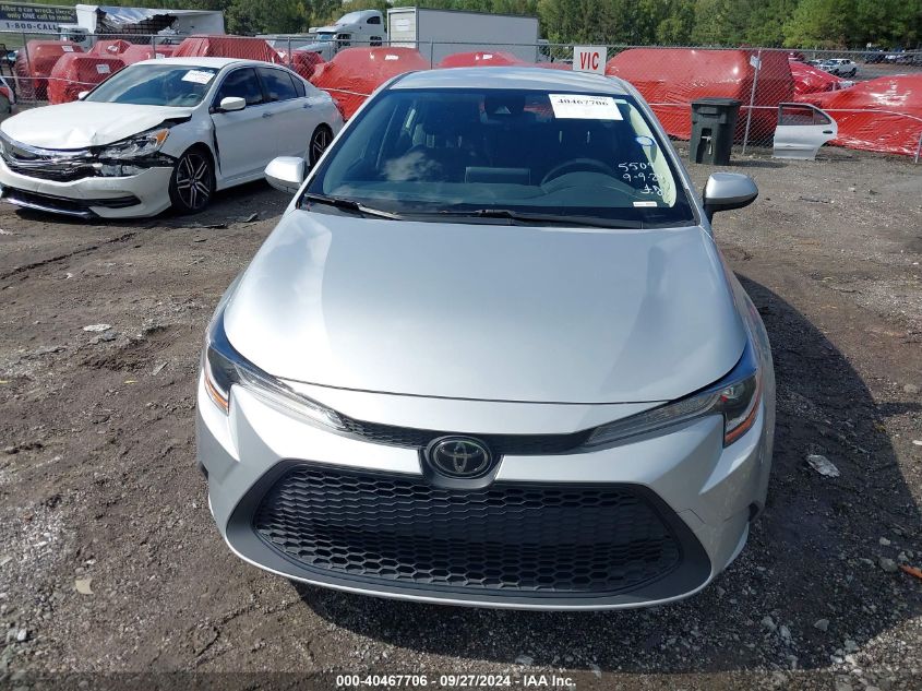 2020 Toyota Corolla Le VIN: JTDEPRAEXLJ115509 Lot: 40467706