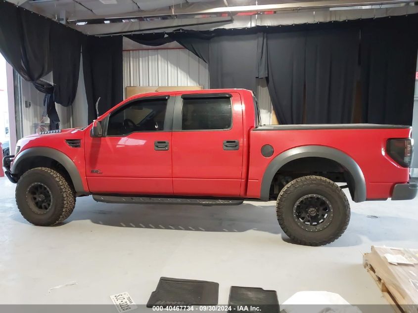 2013 Ford F-150 Svt Raptor VIN: 1FTFW1R62DFB09844 Lot: 40467734