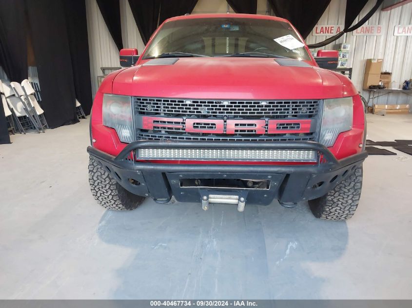 2013 Ford F-150 Svt Raptor VIN: 1FTFW1R62DFB09844 Lot: 40467734