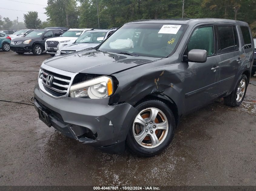 2012 Honda Pilot Ex-L VIN: 5FNYF4H54CB063293 Lot: 40467801