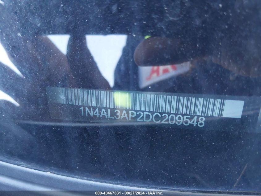 1N4AL3AP2DC209548 2013 Nissan Altima 2.5 Sl