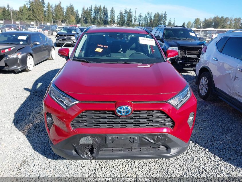 2020 Toyota Rav4 Xle/Xse VIN: 2T3RWRFV7LW097713 Lot: 40467849