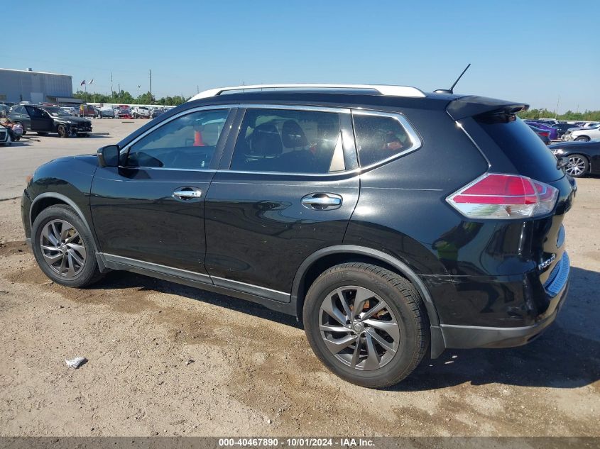 2016 Nissan Rogue S/Sl/Sv VIN: KNMAT2MT3GP734595 Lot: 40467890