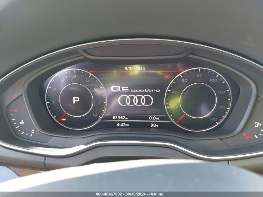 2020 Audi Q5 Premium Plus 45 Tfsi Quattro S Tronic VIN: WA1BNAFY2L2038717 Lot: 40467892