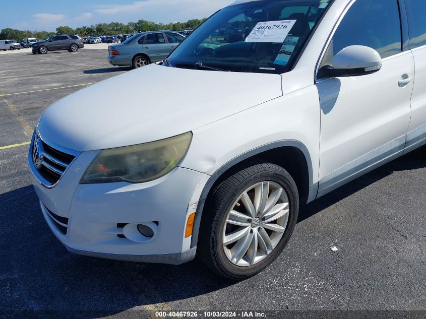 2010 Volkswagen Tiguan Sel VIN: WVGAV7AX5AW516102 Lot: 40467926