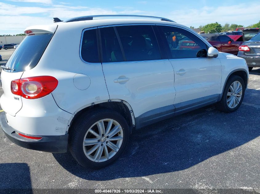 2010 Volkswagen Tiguan Sel VIN: WVGAV7AX5AW516102 Lot: 40467926