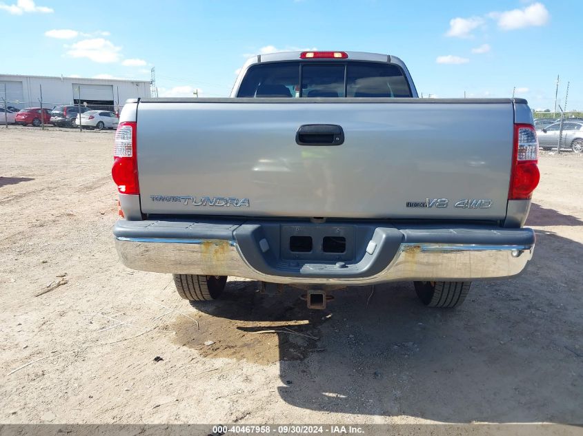 2006 Toyota Tundra Sr5 V8 VIN: 5TBBT44166S481459 Lot: 40467958