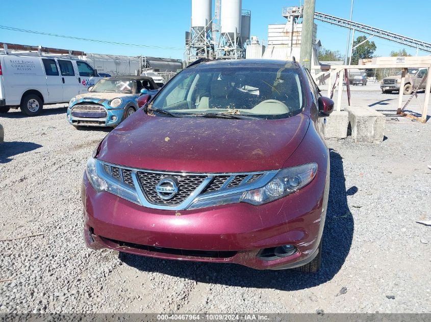 JN8AZ1MWXCW209699 2012 Nissan Murano Sl