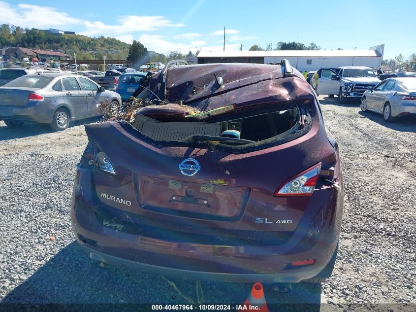 JN8AZ1MWXCW209699 2012 Nissan Murano Sl