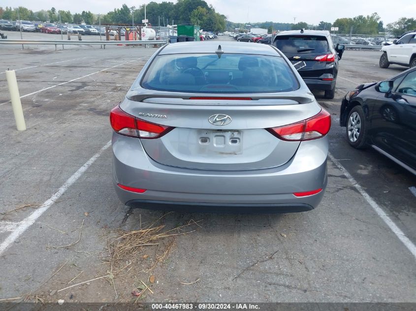 2015 Hyundai Elantra Se/Sport/Limited VIN: KMHDH4AEXFU457245 Lot: 40467983