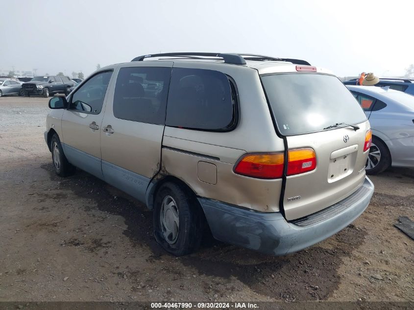 2000 Toyota Sienna Le/Xle VIN: 4T3ZF13C2YU249473 Lot: 40467990