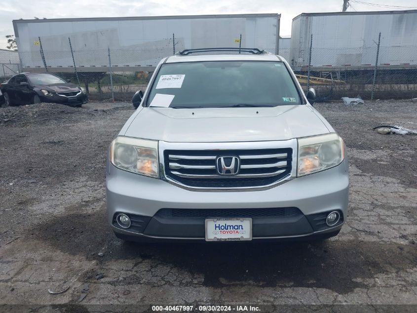 2014 Honda Pilot Ex-L VIN: 5FNYF4H65EB039158 Lot: 40467997