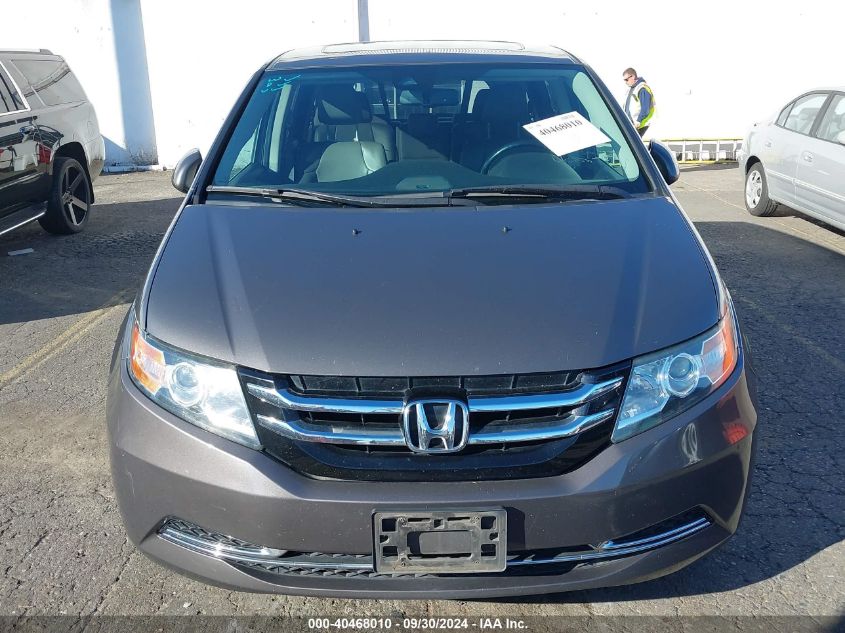 2014 Honda Odyssey Ex-L VIN: 5FNRL5H6XEB006398 Lot: 40468010