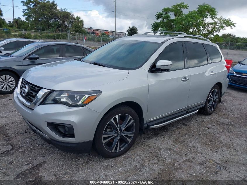 VIN 5N1DR2MN4KC635681 2019 NISSAN PATHFINDER PLATINUM