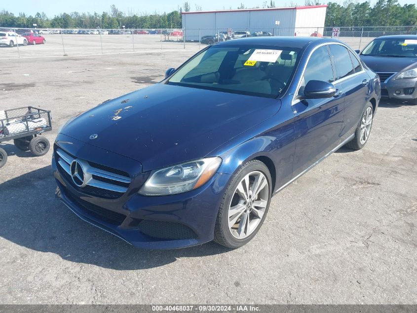 WDDWF4JB1JR411281 2018 MERCEDES-BENZ C CLASS - Image 2