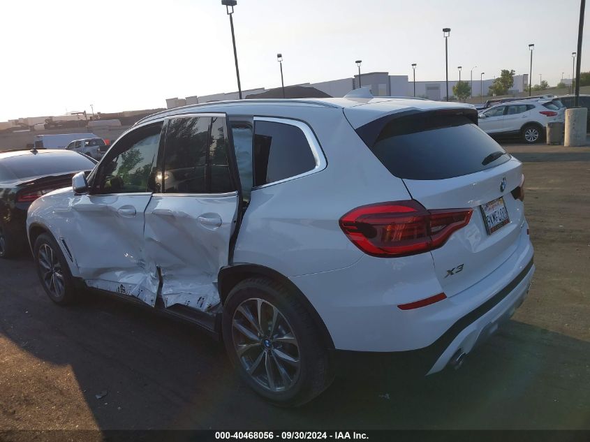 5UXTR7C51KLR45784 2019 BMW X3 Sdrive30I