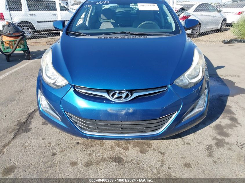 2016 Hyundai Elantra Se VIN: KMHDH4AE2GU491052 Lot: 40468259