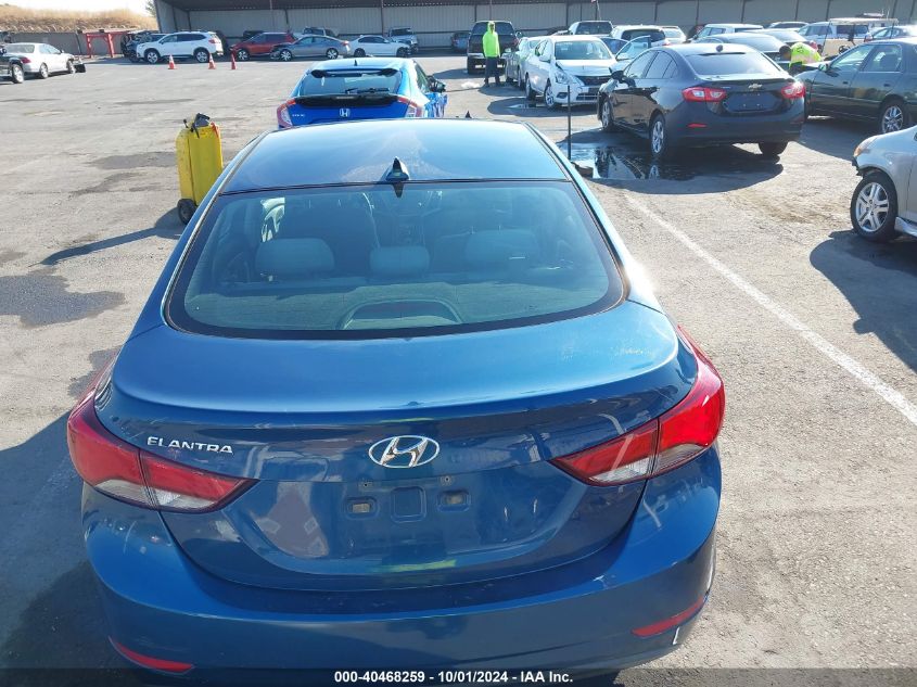 2016 Hyundai Elantra Se VIN: KMHDH4AE2GU491052 Lot: 40468259