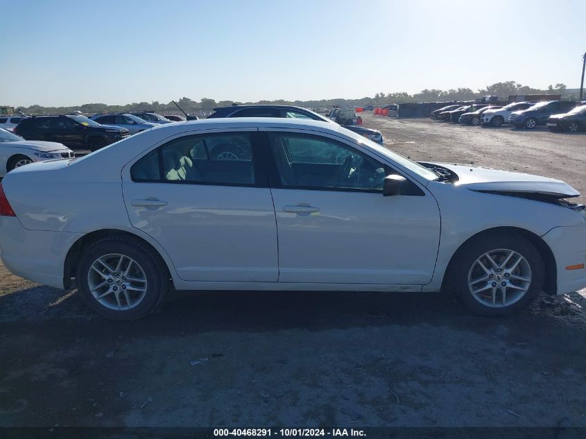 2010 Ford Fusion S VIN: 3FAHP0GA9AR140424 Lot: 40468291