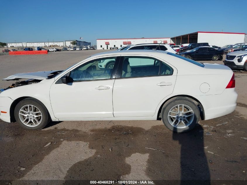 2010 Ford Fusion S VIN: 3FAHP0GA9AR140424 Lot: 40468291