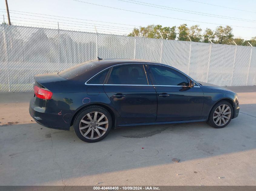 2014 Audi A4 Premium VIN: WAUAFAFL8EN018151 Lot: 40468408