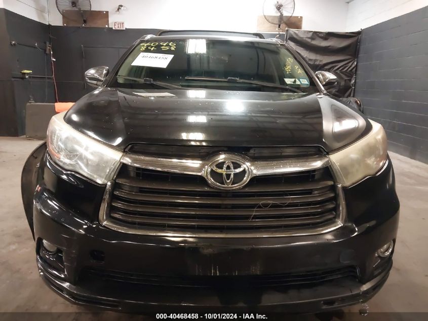 2015 Toyota Highlander Xle V6 VIN: 5TDJKRFH9FS181413 Lot: 40468458