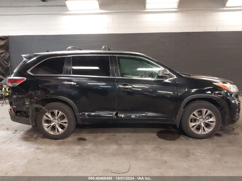 2015 Toyota Highlander Xle V6 VIN: 5TDJKRFH9FS181413 Lot: 40468458