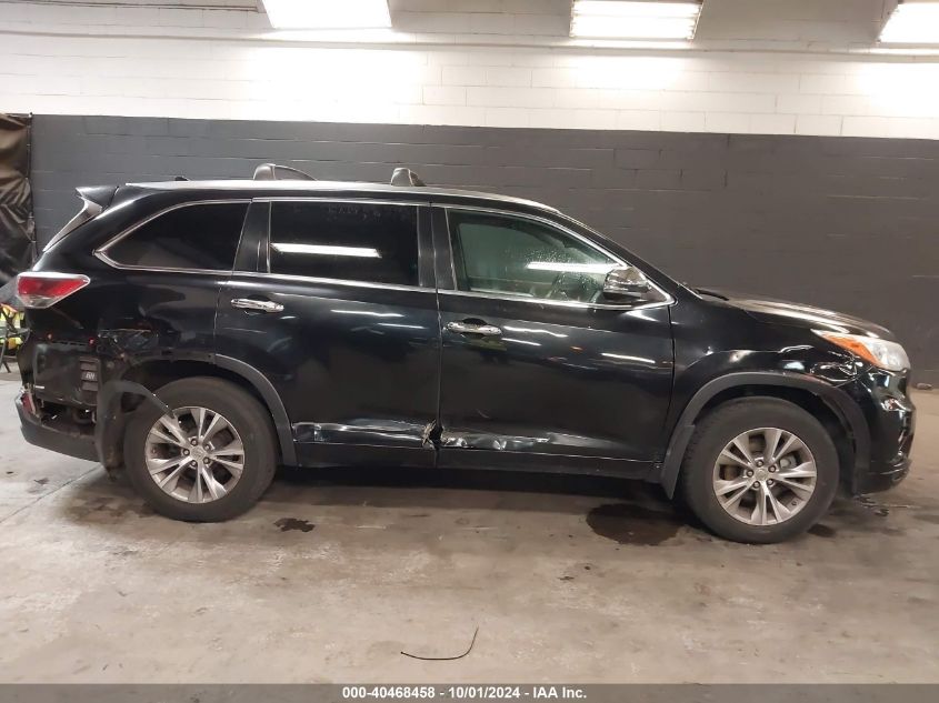 2015 Toyota Highlander Xle V6 VIN: 5TDJKRFH9FS181413 Lot: 40468458