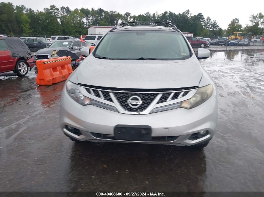 2012 Nissan Murano Sl VIN: JN8AZ1MW3CW209883 Lot: 40468680